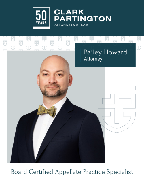 Read more about the article Attorney Bailey Howard Earns Board Certification in Appellate Practice