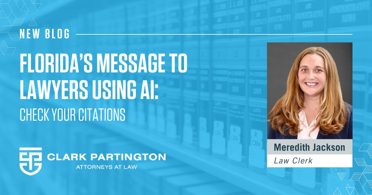 Read more about the article Florida’s Message to Lawyers Using AI: Check Your Citations